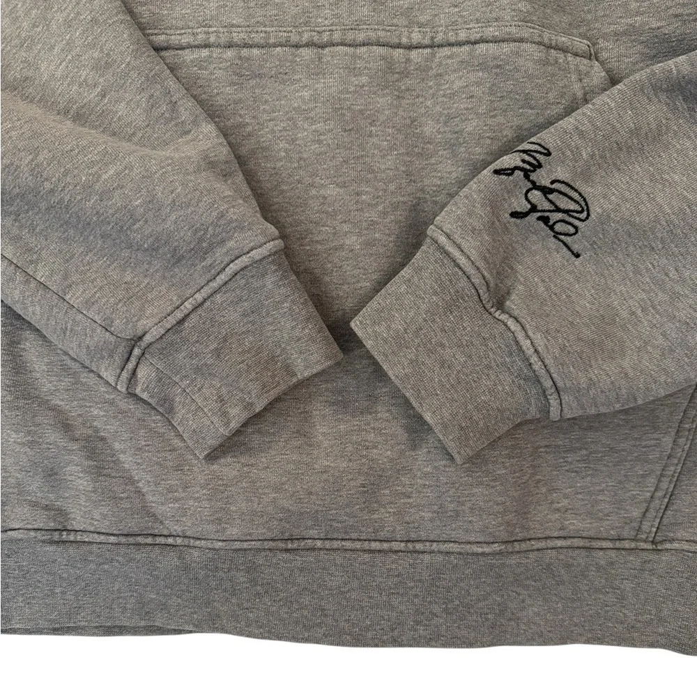 Air Jordan Heavy Gray Fleece Jumpman Hoodie Sweatshirt Embroidered Signature XL - Picture 6 of 12